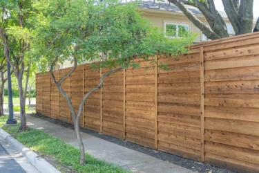 building a horizontal fence