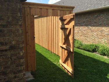 A beautiful new fence for a client in plano